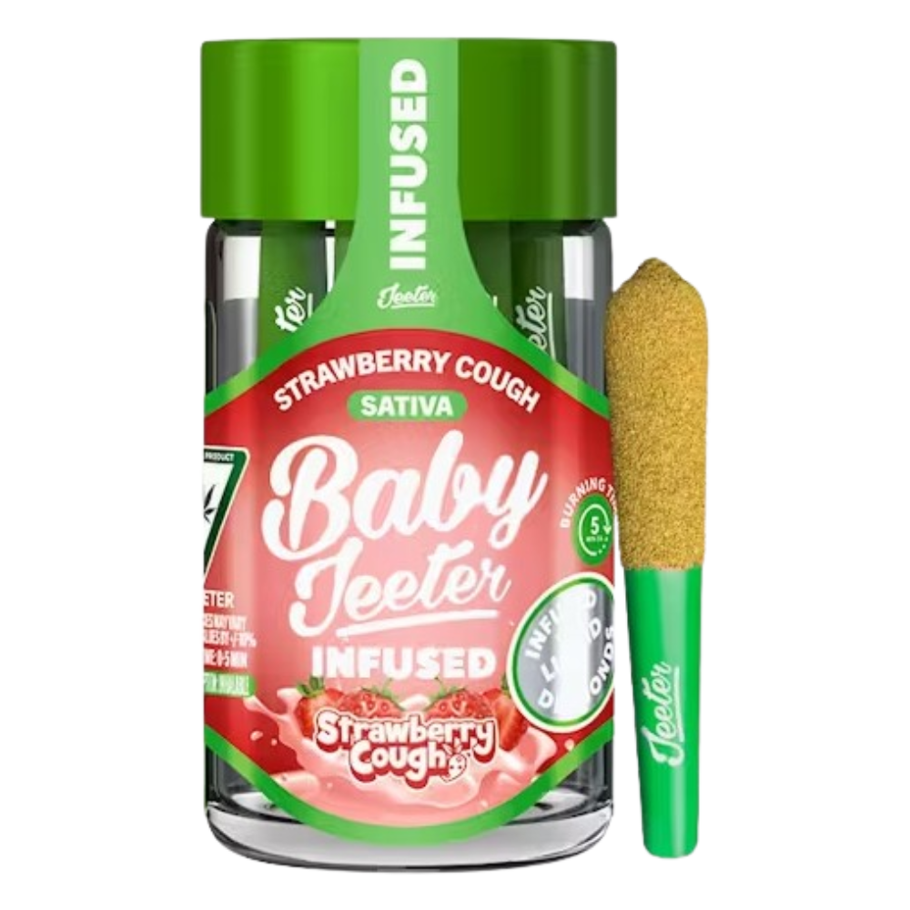 Baby Jeeter – Strawberry Cough – 2.5g Sativa Baby Jeeter – Strawberry Cough – 2.5g Sativa