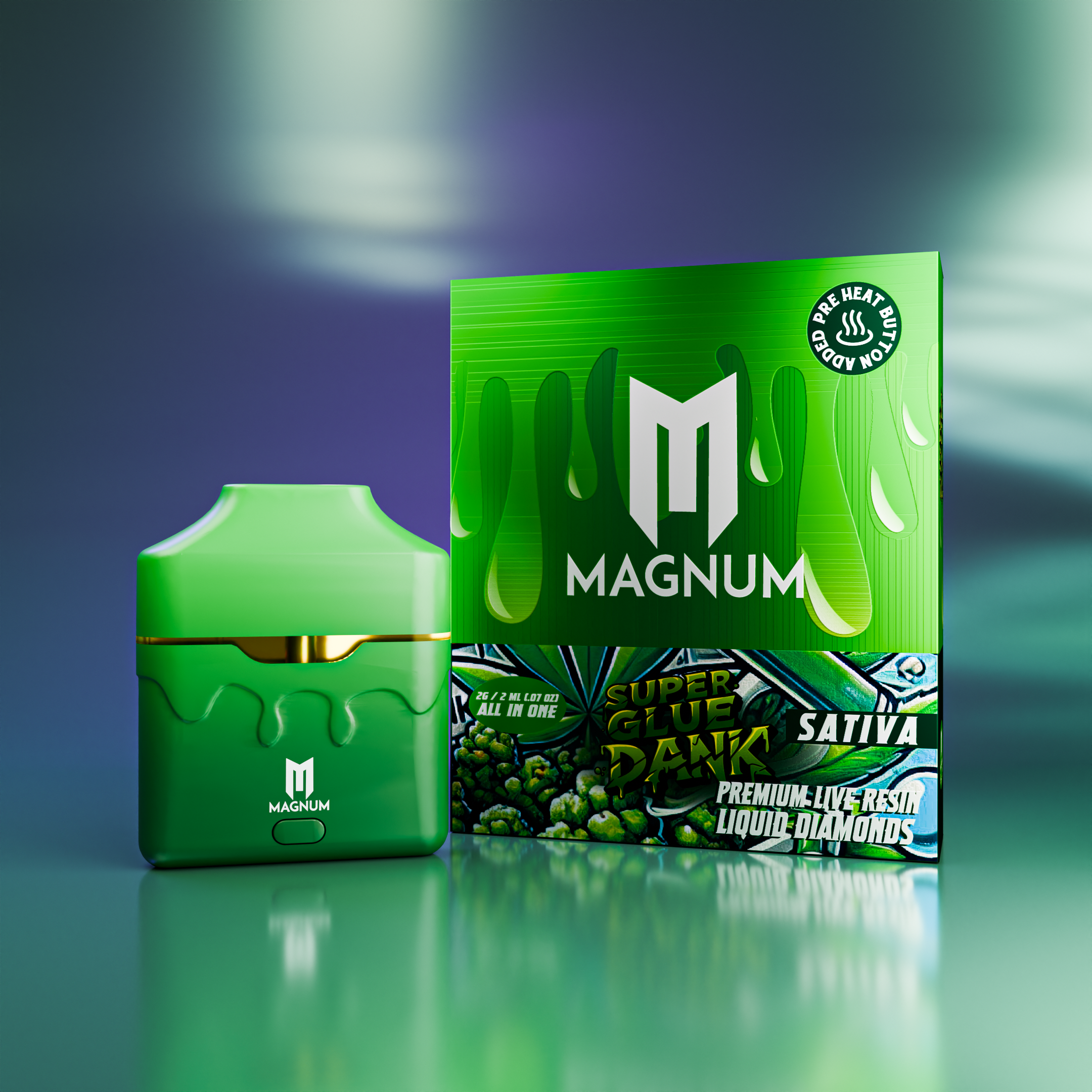 Magnum – Super Dank Glue Disposable Pen – 2g (Sativa) Magnum – Super Dank Glue Disposable Pen – 2g (Sativa)