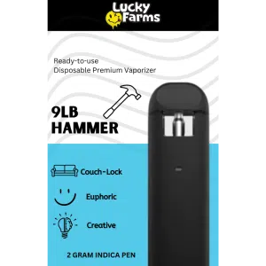 2g - 9lb Hammer Disposable Pen (Indica)