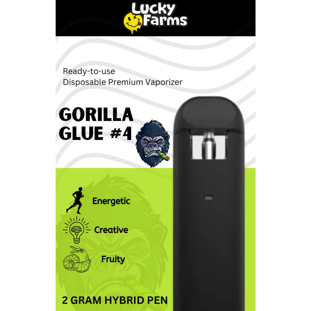 2g – Gorilla Glue #4 Disposable Pen (Hybrid) 2g – Gorilla Glue #4 Disposable Pen (Hybrid)