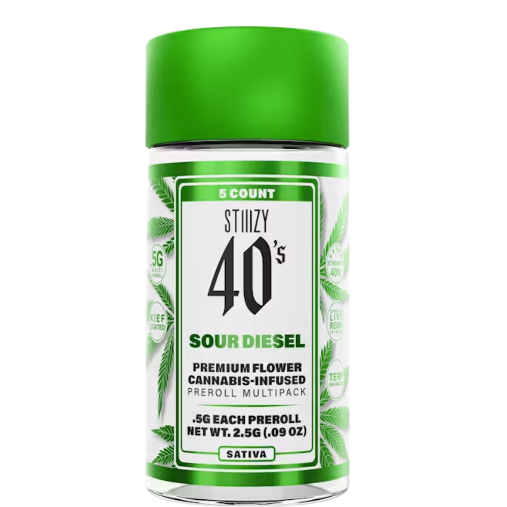 STIIIZY 40’s – Sour Diesel – 2.5g (Sativa) STIIIZY 40’s – Sour Diesel – 2.5g (Sativa)