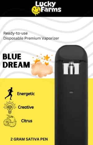 2g – Blue Dream Disposable Pen (Sativa) 2g - Blue Dream Disposable Pen (Sativa)