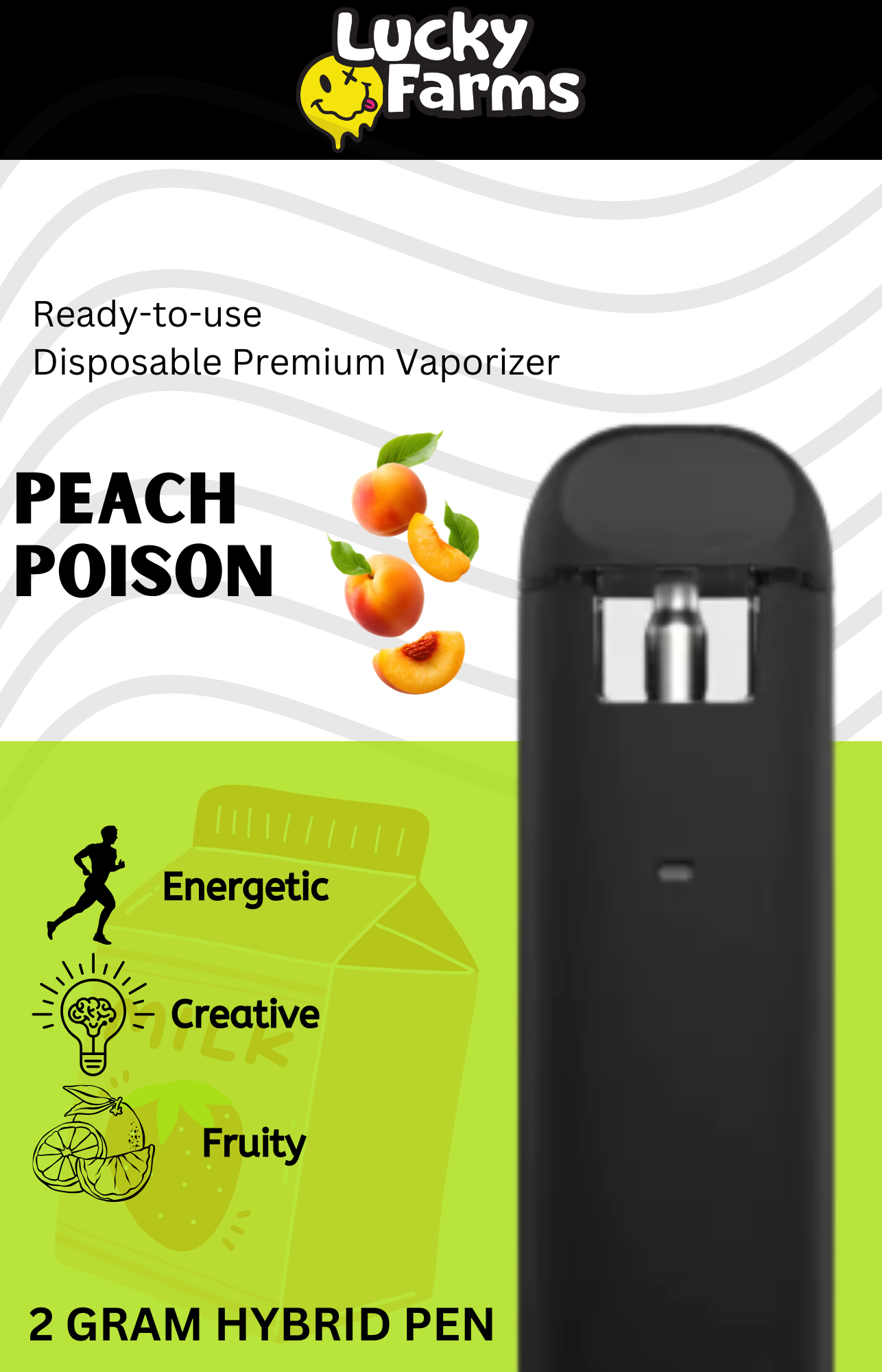 2g – Peach Poison Disposable Pen (Hybrid) 2g – Peach Poison Disposable Pen (Hybrid)