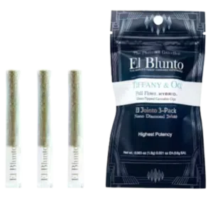 El Blunto – Tiffany & OG – El Jointo Diamond Infused 3-Pack (Hybrid) – 1.8g Total El Blunto - Tiffany & OG - El Jointo Diamond Infused 3-Pack (Hybrid) - 1.8g Total
