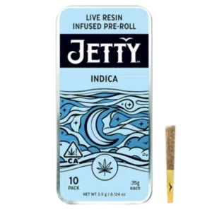 Jetty – Fatso x Muel Fuel – 10-Pack Live Resin Prerolls (Indica) – 3.5g Total Jetty - Fatso x Muel Fuel - 10-Pack Live Resin Prerolls (Indica) - 3.5g Total
