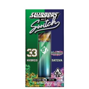 Slugger’s Hit – 2g Dual Chamber Disposable Pen – 33 (H) / Euphoria (S) (Hybrid) Slugger's Hit - 2g Dual Chamber Disposable Pen - 33 (H) / Euphoria (S) (Hybrid)