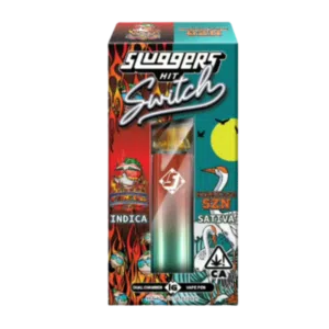 Slugger’s Hit – 2g Dual Chamber Disposable Pen – Fire OG (I) / Hurricane SZN (S) (Hybrid) Slugger's Hit - 2g Dual Chamber Disposable Pen - Fire OG (I) / Hurricane SZN (S) (Hybrid)