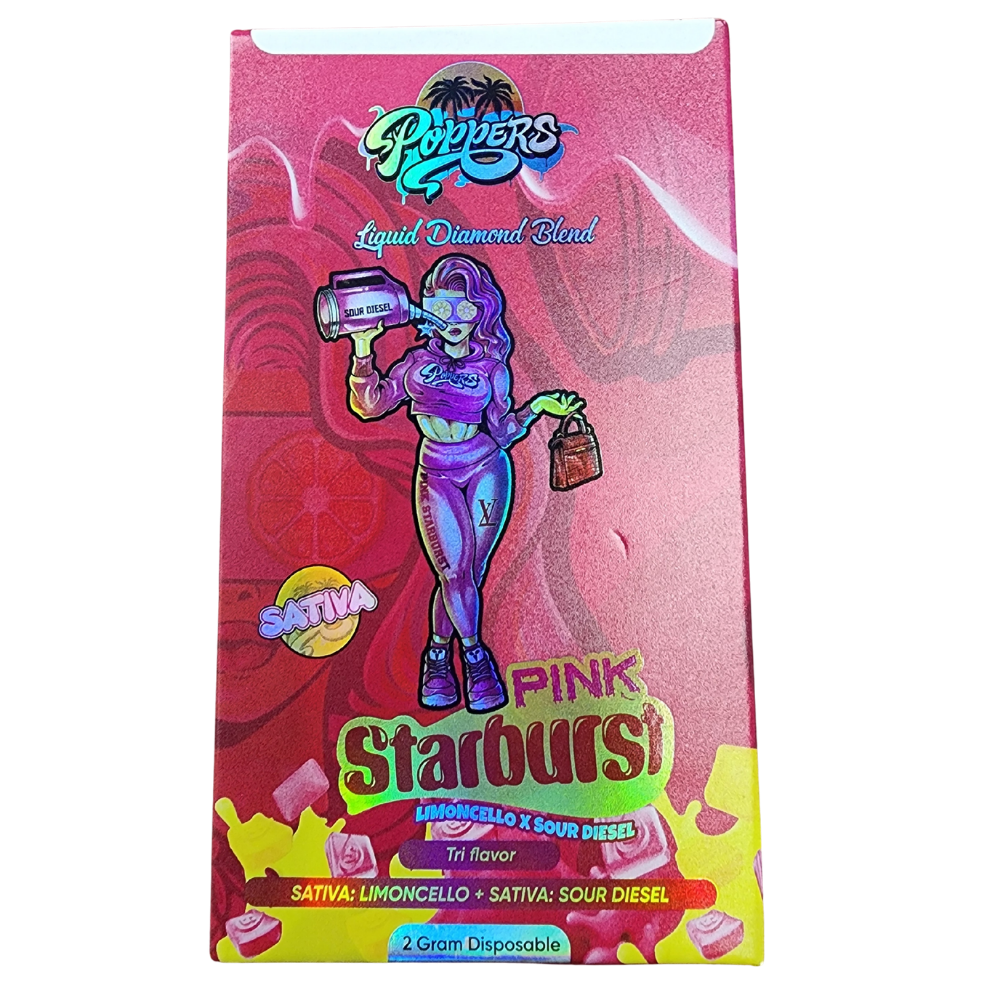 Poppers – 2G Liquid Diamond Blend – Pink Starburst (Sativa)