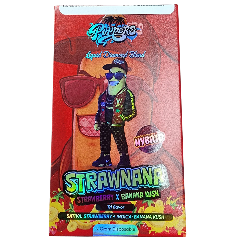 Poppers – 2G Liquid Diamond Blend – Strawnana (Hybrid)