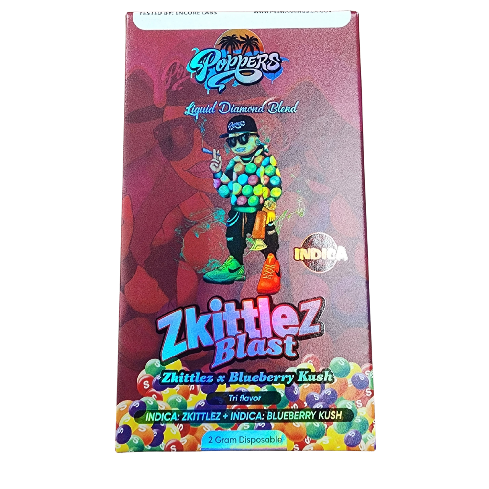 Poppers – 2G Liquid Diamond Blend – Zkittles Blast (Indica)