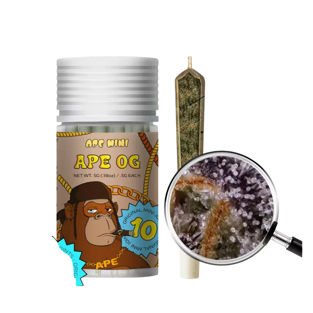 Ape Mini – Ape OG – 5G Total – 0.5g Each Joint (Indica) Ape Mini – Ape OG – 5G Total – 0.5g Each Joint (Indica)