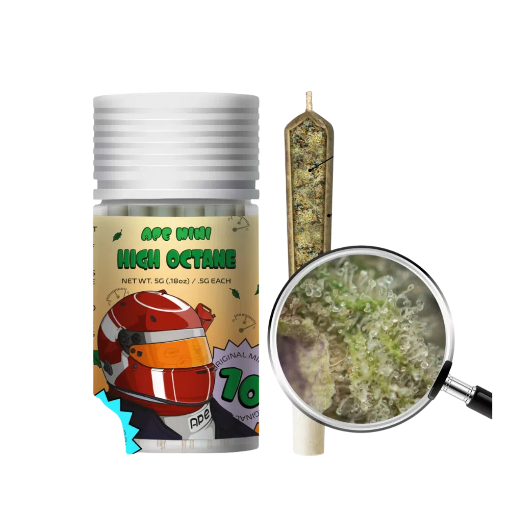 Ape Mini – High Octane – 5G Total – 0.5g Each Joint (Hybrid) Ape Mini – High Octane – 5G Total – 0.5g Each Joint (Hybrid)