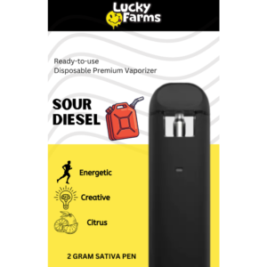 2g – Sour Diesel Disposable Pen (Sativa) 2g - Sour Diesel Disposable Pen (Sativa)